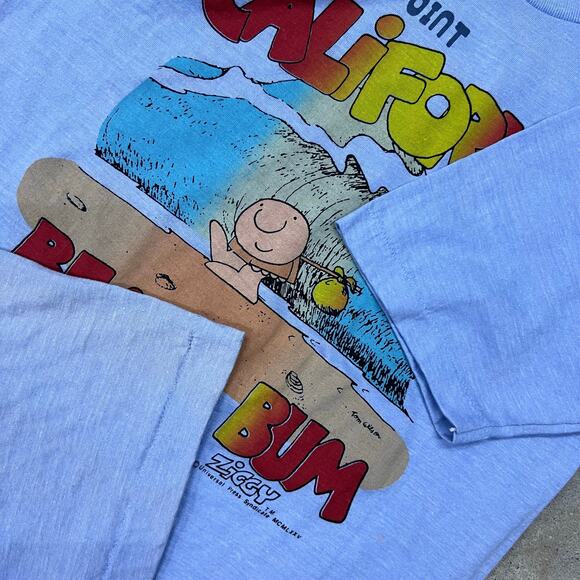 True Vintage 1975 Tropix Togs Ziggy California Beach Bum T Shirt Spring Break S - Picture 5 of 15